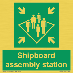Shipboard assembly station